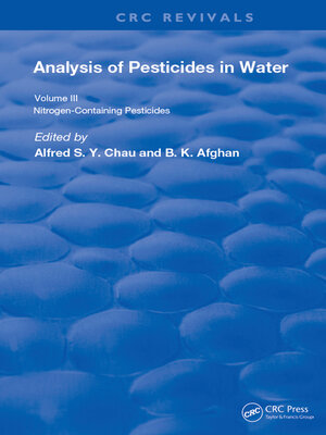 cover image of Anal of Pest In Water Anal Nitrogen Cont Pest
